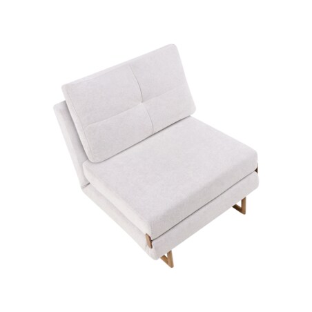 Sofa rozkładana jednoosobowa JERSLEV Złamana biel