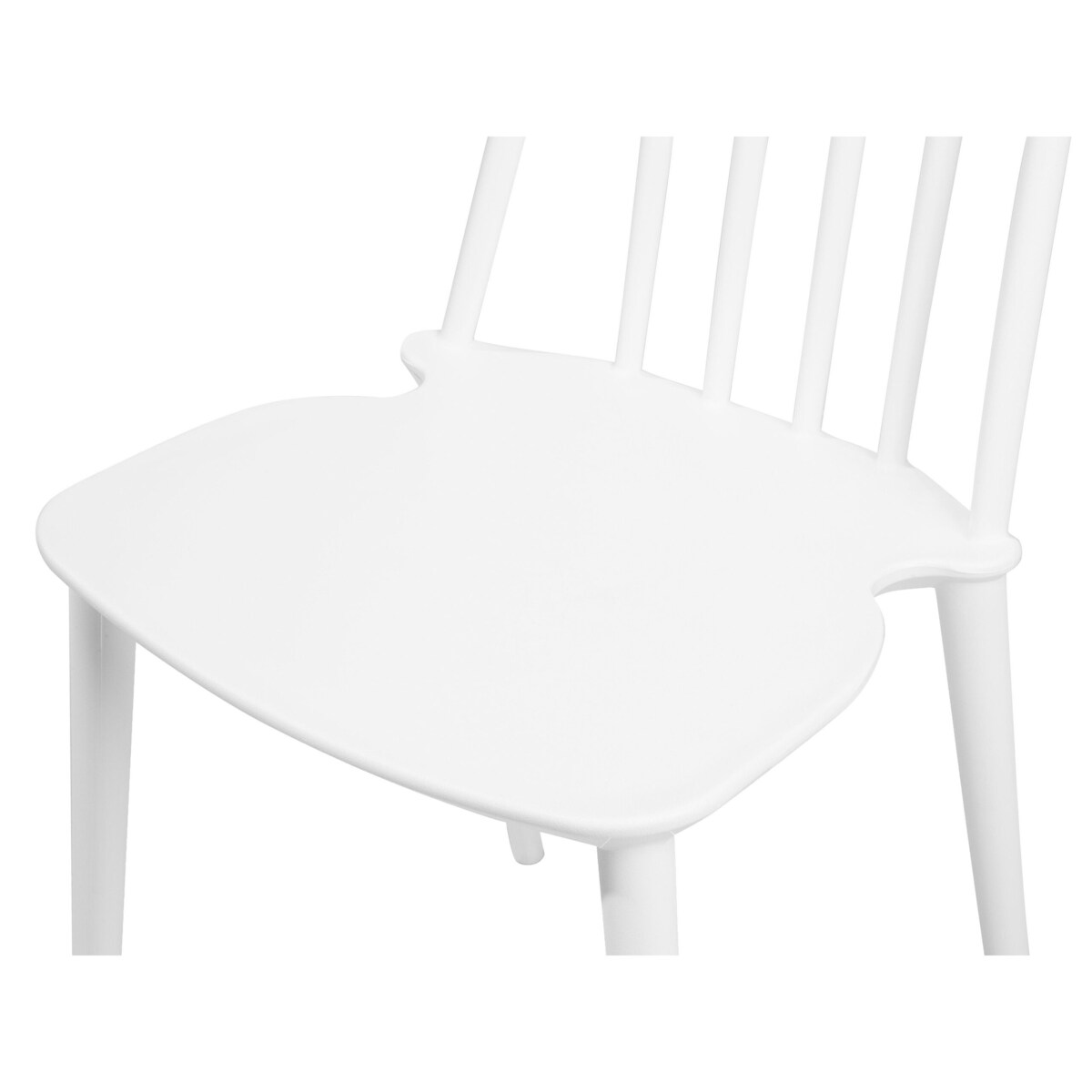 Zestaw 2 krzeseł do jadalni biały VENTNOR