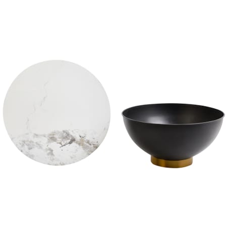 Stolik kawowy ceramiczny czarny NADINE