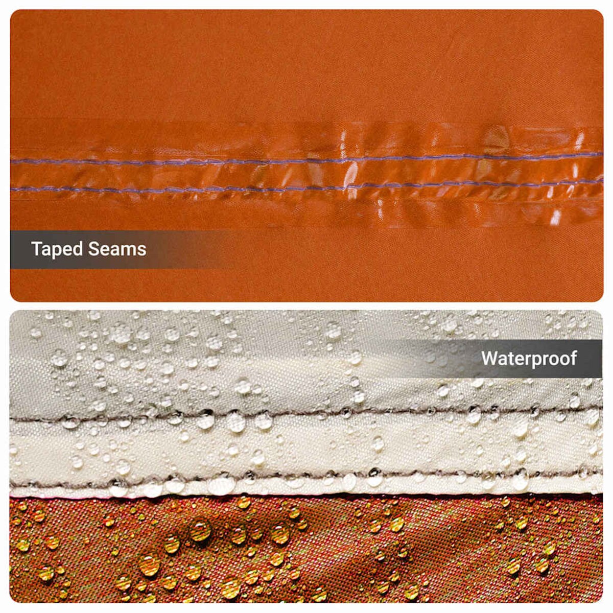 vidaXL Namioty Szary i pomarańczowy 721 x 335 x 212 cm Poliester