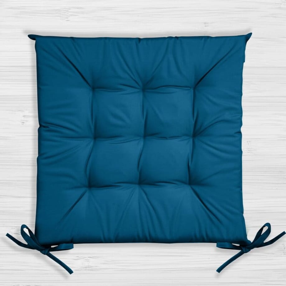 Poduszka na Siedzisko Krzesło Fotel Ogrodowy 40 x 40 x 5 cm Granatowy