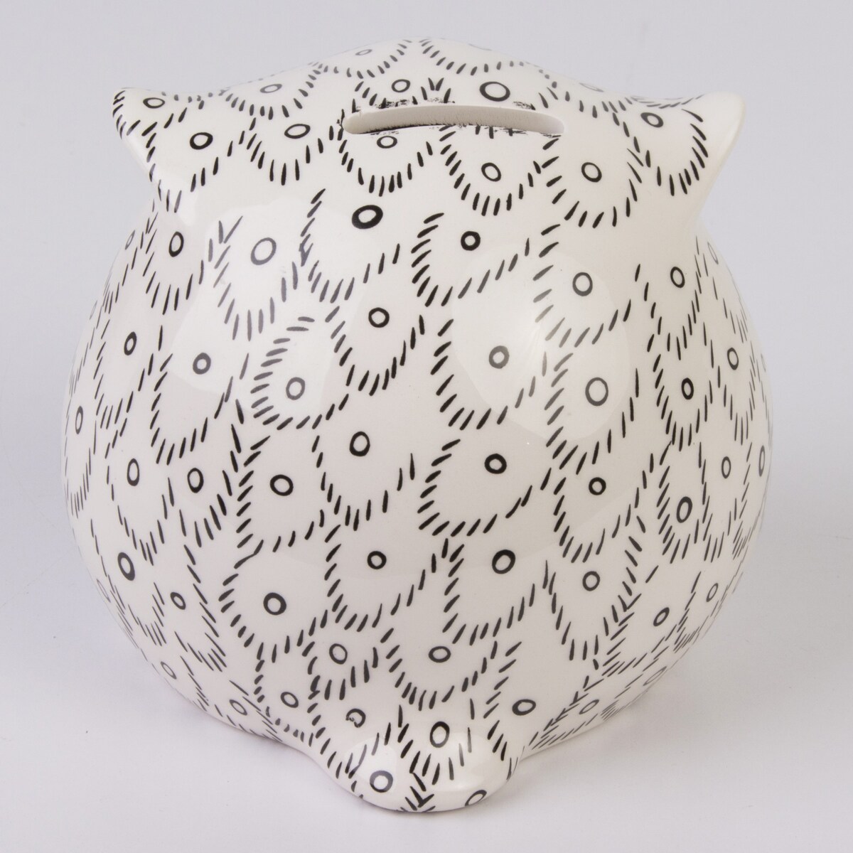 Skarbonka ceramiczna - 11,5x12,5x12,5 cm SOWA