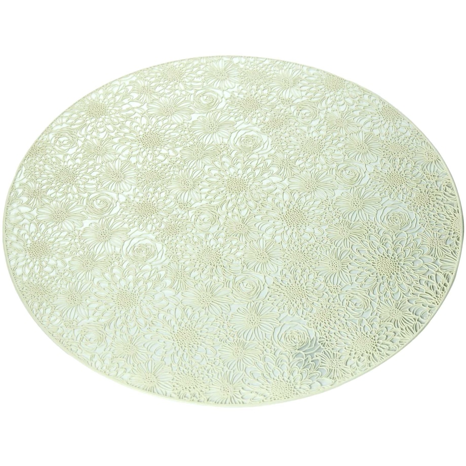 Podkładka Mata Na Stół Okrągła W Kwiaty 38 Cm