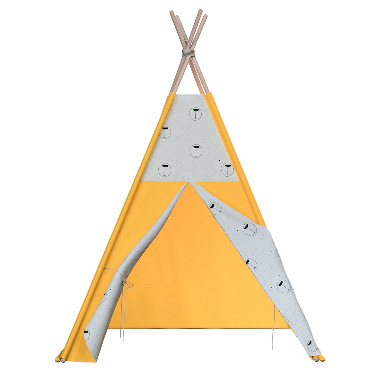 Tipi, ecru-czarny, 110 x 110 x 155 cm, Magic Collection