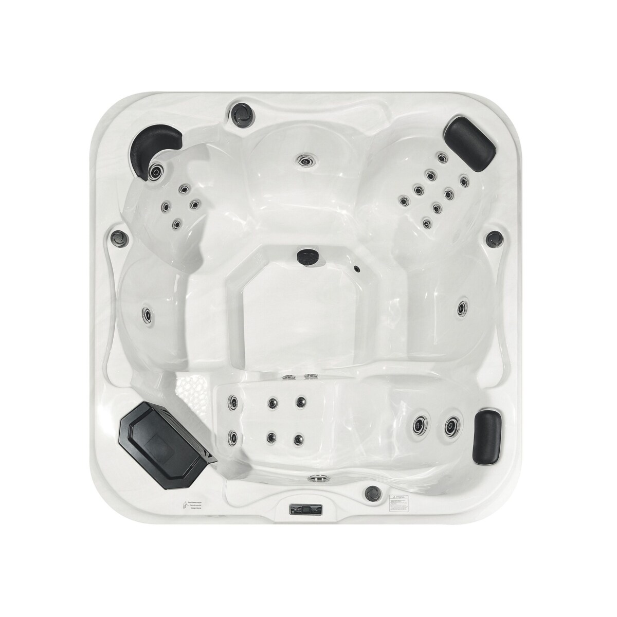 Wanna ogrodowa z hydromasażem biała TULAROSA