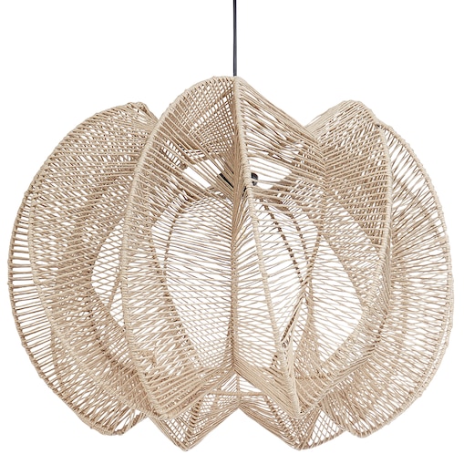 Lampa wisząca MANINGA Papierowa plecionka Jasnobrązowy