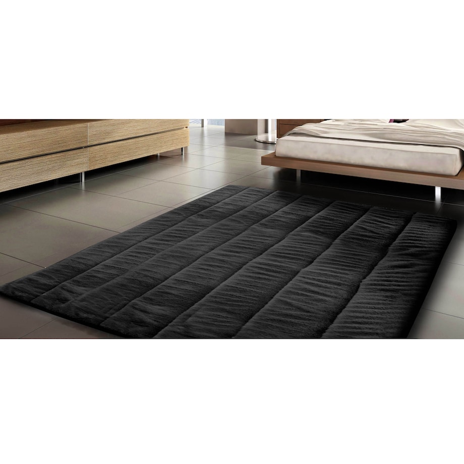 Dywan Rabbit Futrzany Pluszowy Antypoślizgowy Do Salonu Pokoju 80X120 Cm