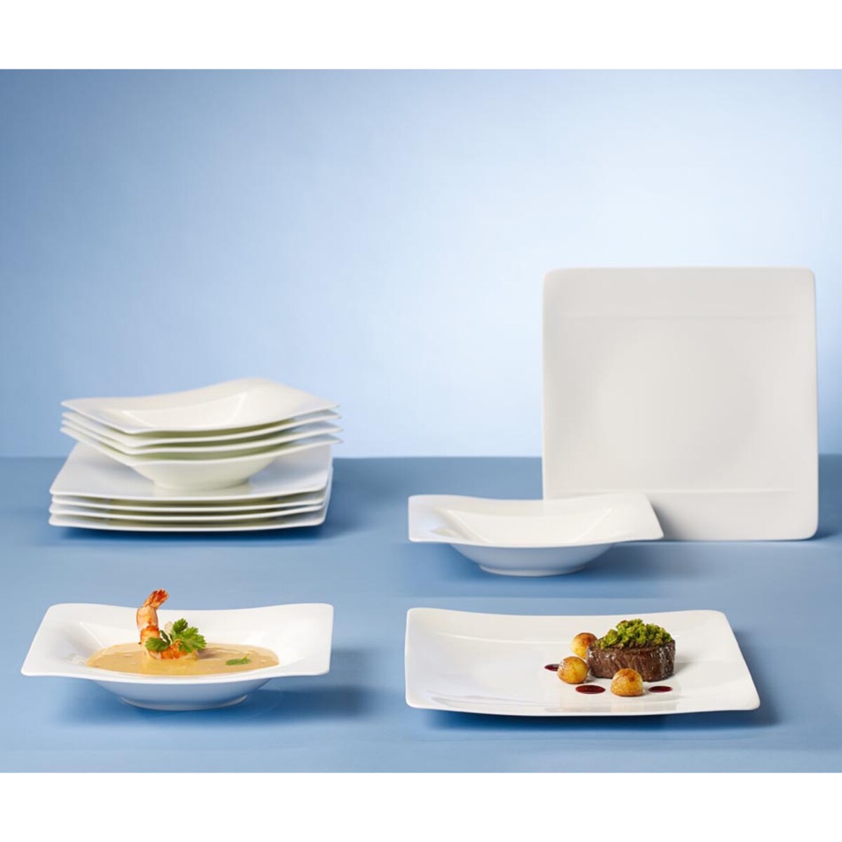 Zestaw obiadowy Modern Grace, 12 el, Villeroy & Boch