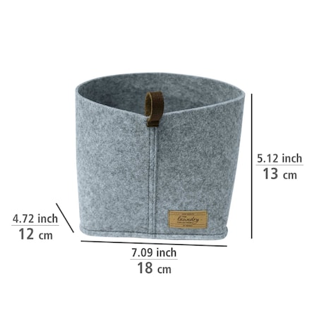 Organizer na kosmetyki i drobne przedmioty FELI, z imitacji filcu, 18 x 13 x 12 cm, WENKO