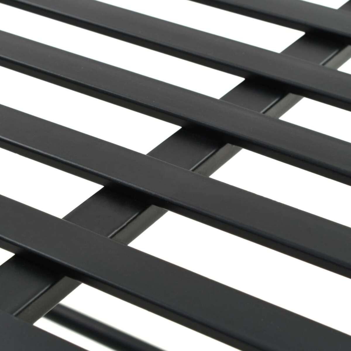 vidaXL Ławka w stylu vintage, metalowa, 83x42x55 cm, czarna