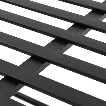 vidaXL Ławka w stylu vintage, metalowa, 83x42x55 cm, czarna