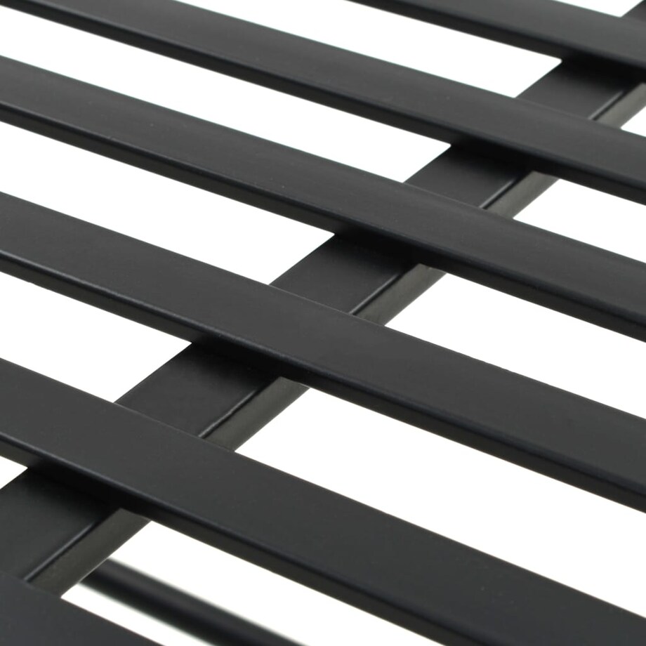 vidaXL Ławka w stylu vintage, metalowa, 83x42x55 cm, czarna