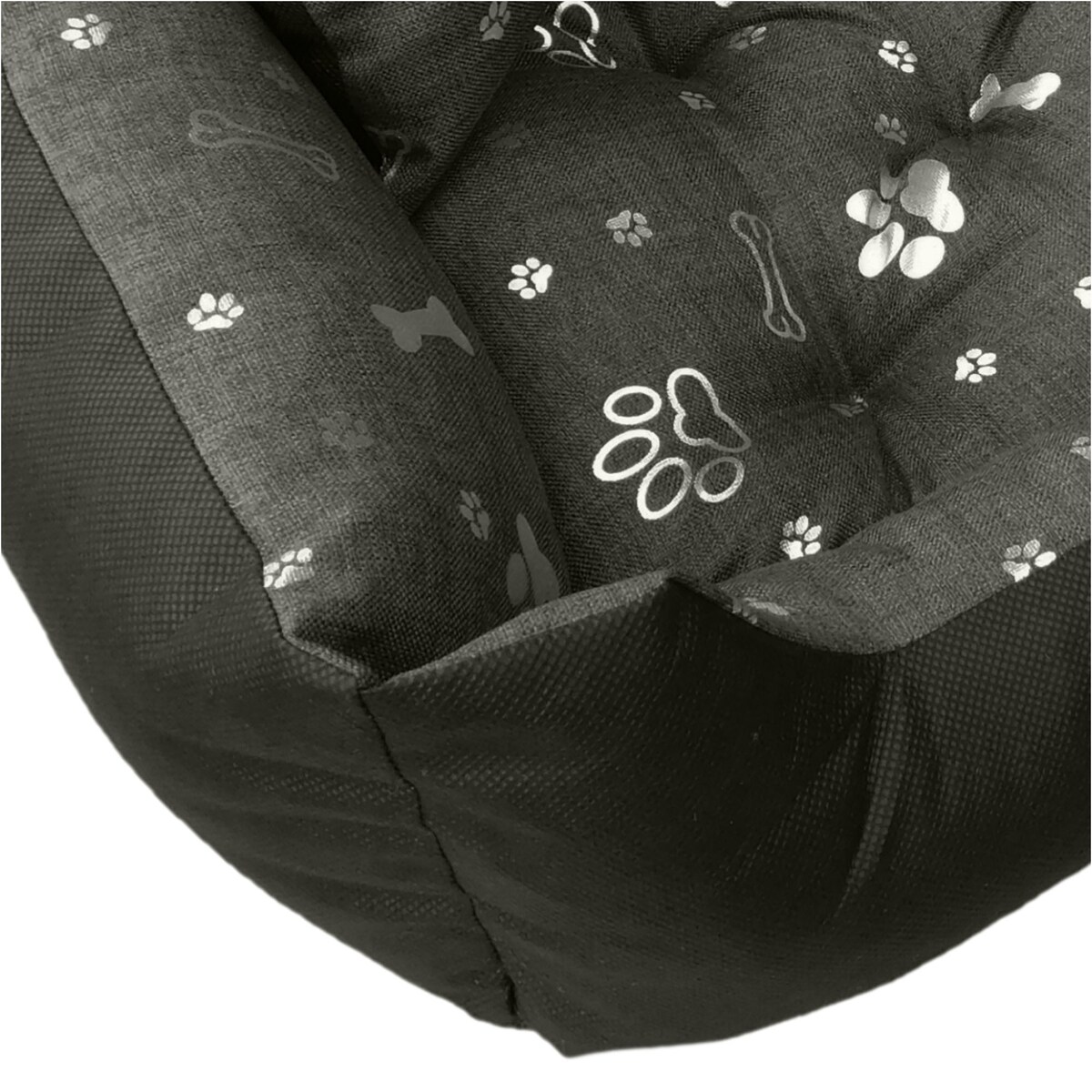 Legowisko Dla Psa Kanapa Posłanie 130X105 Cm Wodoodporne Poduszki Pikowane Kość Srebrna