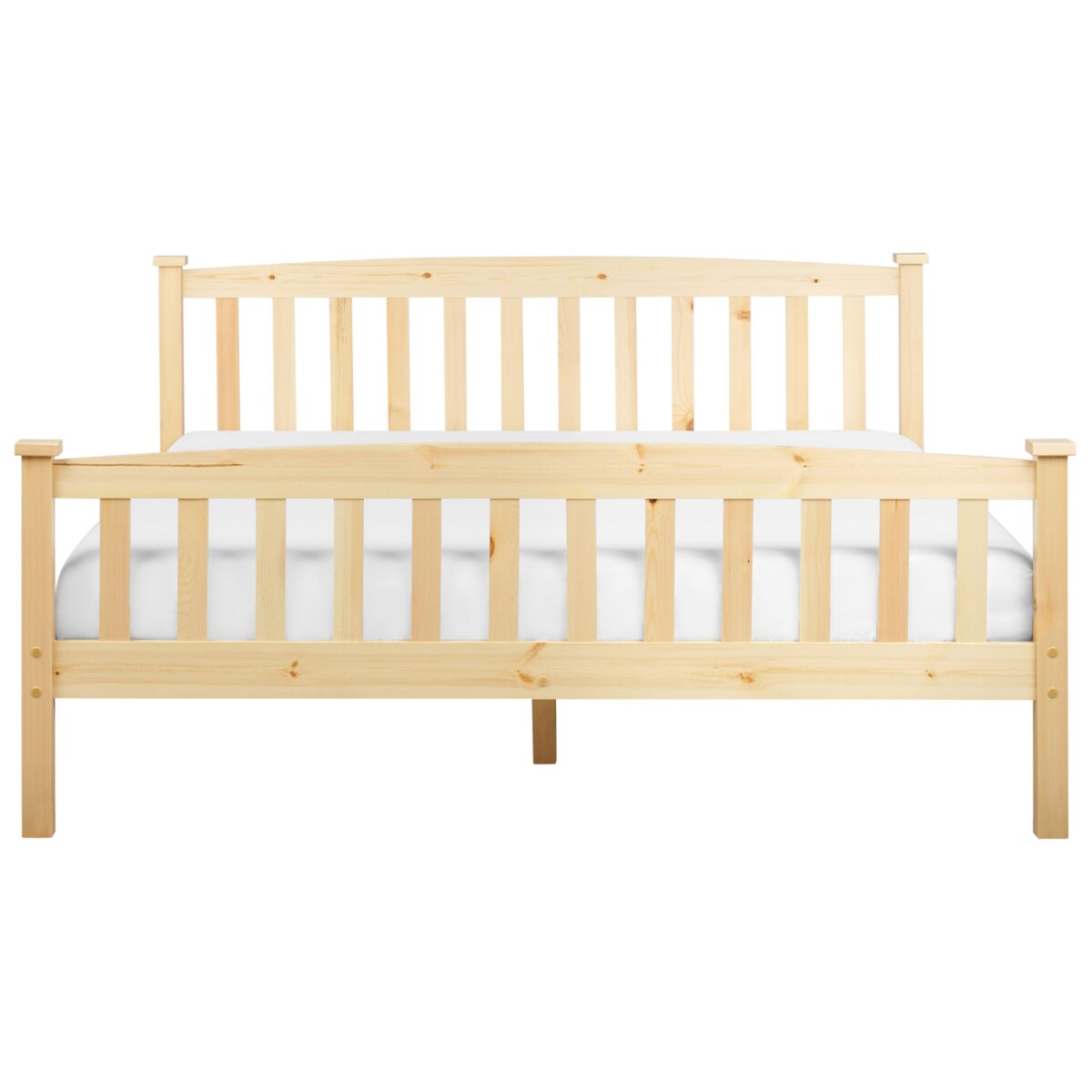 Łóżko drewniane 160 x 200 cm jasne GIVERNY