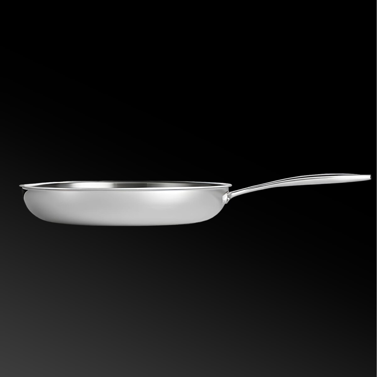 Profesjonalna patelnia stalowa Hikari 24 cm z pokrywką Na indukcje Na gaz Nierdzewna