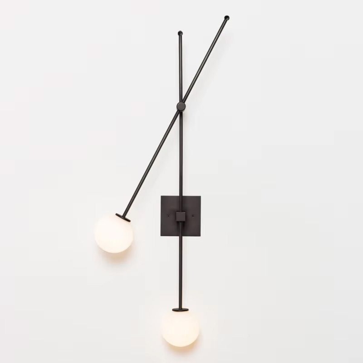 Kinkiet lampa ścienna czarna APP1595-2W black