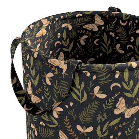 Kosz na zabawki Tobi, czarno-zielony, 30x40cm, Magic Collection