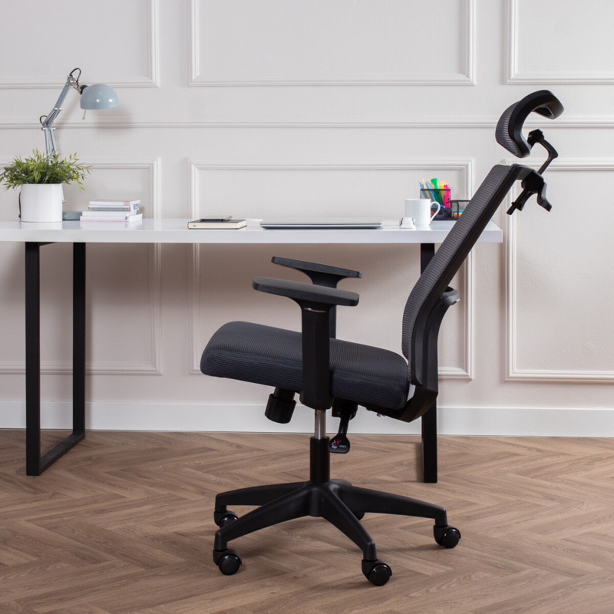 Krzesło biurowe fotel obrotowy K80 regulowany do gabinetu biurka