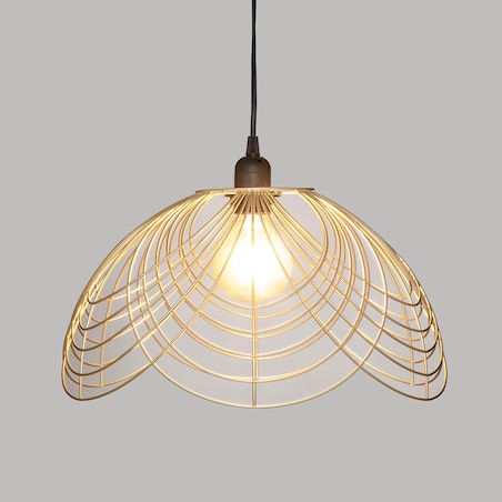 Nowoczesna lampa wisząca CARRIE, złota, Ø 38 cm