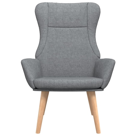 vidaXL Fotel wypoczynkowy, jasnoszary, obity tkaniną