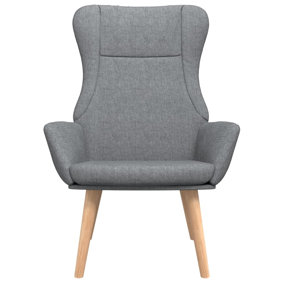 vidaXL Fotel wypoczynkowy, jasnoszary, obity tkaniną