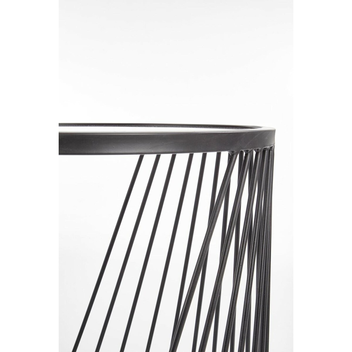 ZESTAW 2 STOLIKÓW Tornello SZKLANE 50/50 cm i 42/45 cm