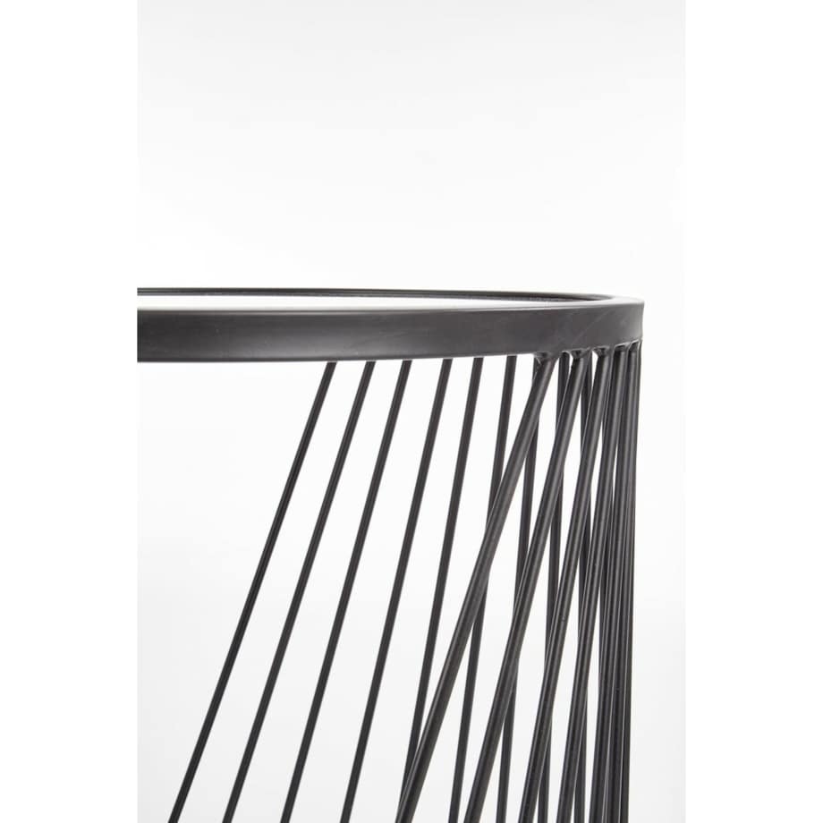 ZESTAW 2 STOLIKÓW Tornello SZKLANE 50/50 cm i 42/45 cm