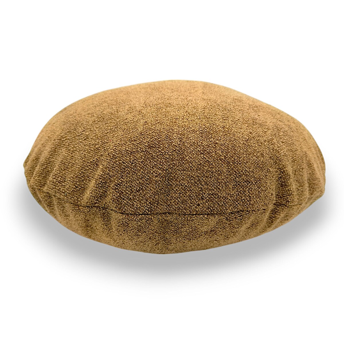 Okrągła musztardowa poduszka dekoracyjna 45 cm Ronda