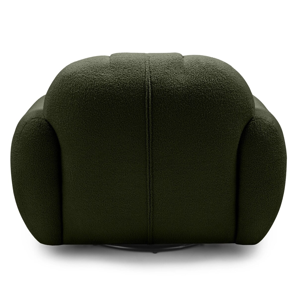 Fotel obrotowy 77x106x85 PALLASS bouclé ciemnozielony