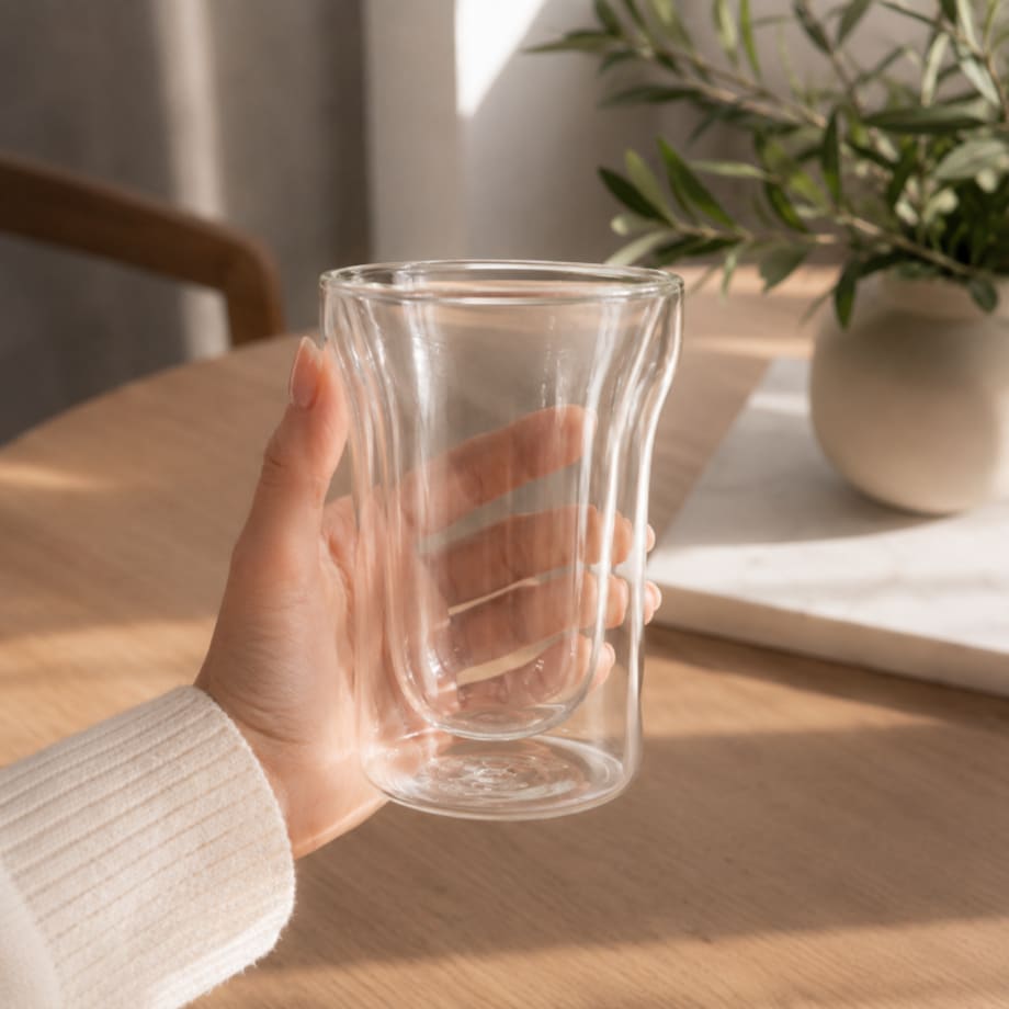 Szklanka termiczna z podwójnym dnem 240 ml 1szt SZK220