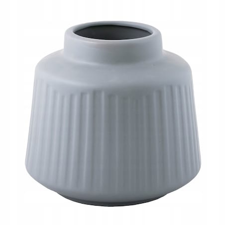 WAZON CERAMICZNY styl nowoczesny, szary 18x16cm