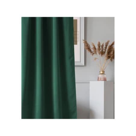 Zasłona Gotowa do Salonu Aura Zielona 140 x 280 na Taśmie Żabki Tunel miękka