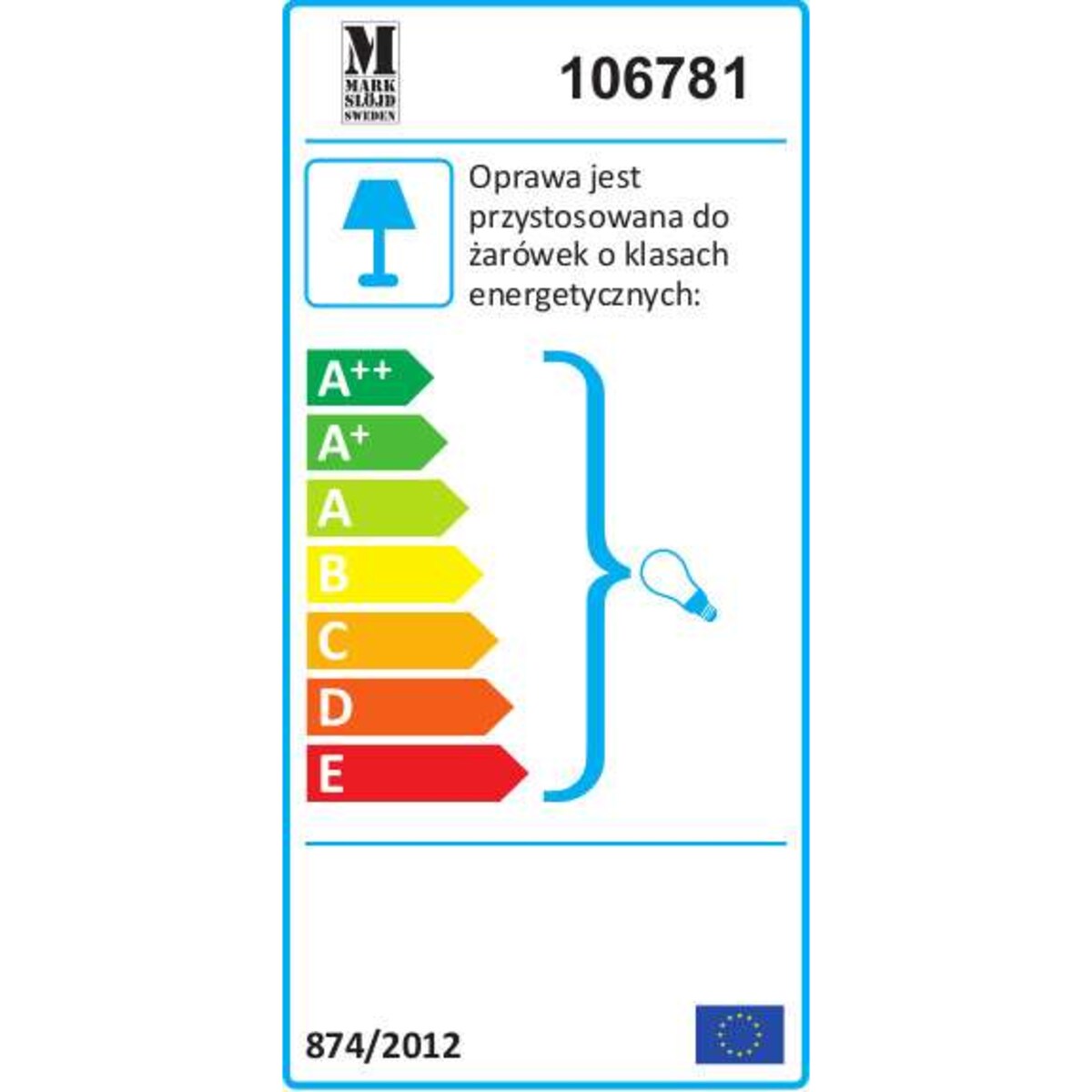 Stojąca LAMPKA biurkowa CAL 106781 Markslojd metalowa LAMPA stołowa czarna