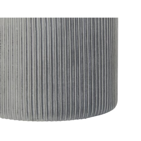 Zestaw 2 welurowych pufów ze schowkiem jasnoszary CAMDENTON