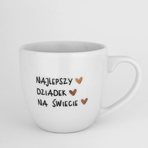 Kubek 300 ml - NAJLEPSZY DZIADEK NA ŚWIECIE ZŁOTE SERCA