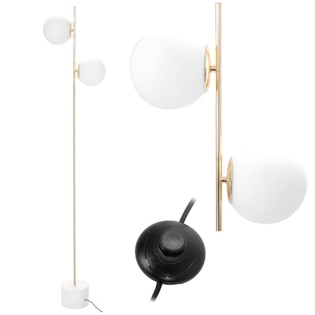 Lampa Podłogowa App916-2F Złoty, Metal
