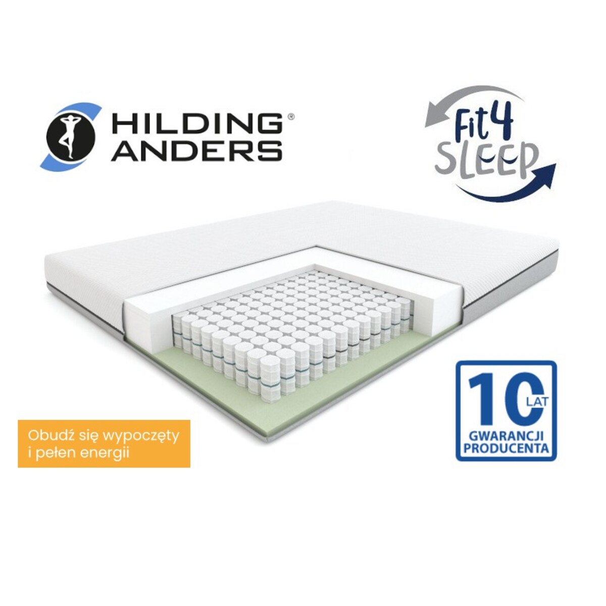 Fit.4.Sleep H3/H4 – materac sprężynowy - by Hilding Anders