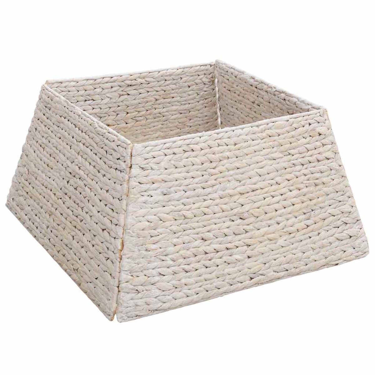 vidaXL Kołnierz do Choinki Biały 50 x 50 x 25 cm Hiacynt wodny