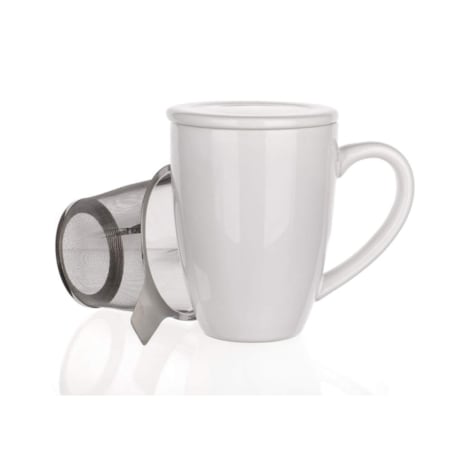 KUBEK ceramiczny Z SITKIEM zaparzacz 350ml NA HERBATE ZIOŁA napoje PREZENT