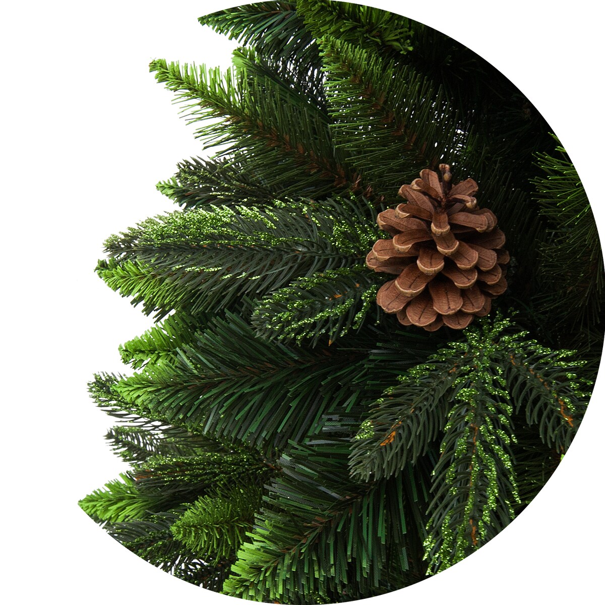 Choinka sztuczna Sosna oliwkowa z gałązkami PE na pniu