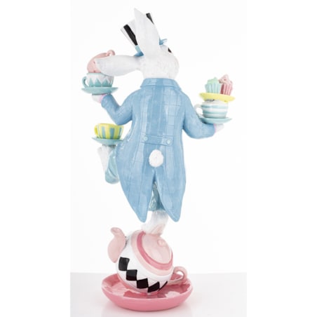 Dekoracja - królik na herbacianym czajniczku 41,5x22x13,5 cm CIRCUS