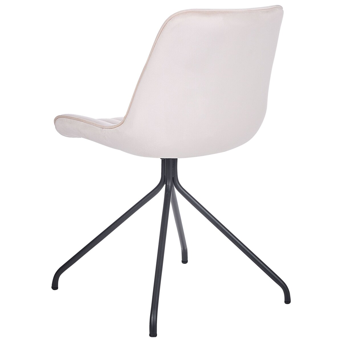 Zestaw 2 krzeseł do jadalni welurowy beżowy NAVASOTA