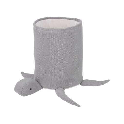 Kosz żółw bawełniany szary TANDA