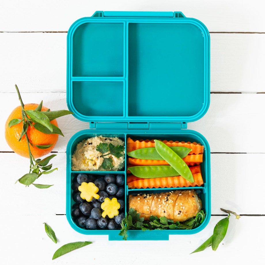 LEKKABOX CLASSIC mini lunchbox z przegródkami, Petrol