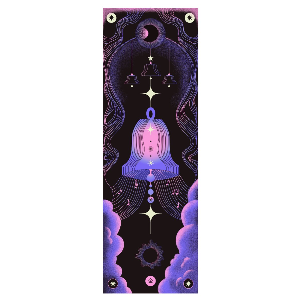 Mata do jogi podróżna BELLS - kauczukowa, antypoślizgowa, składana