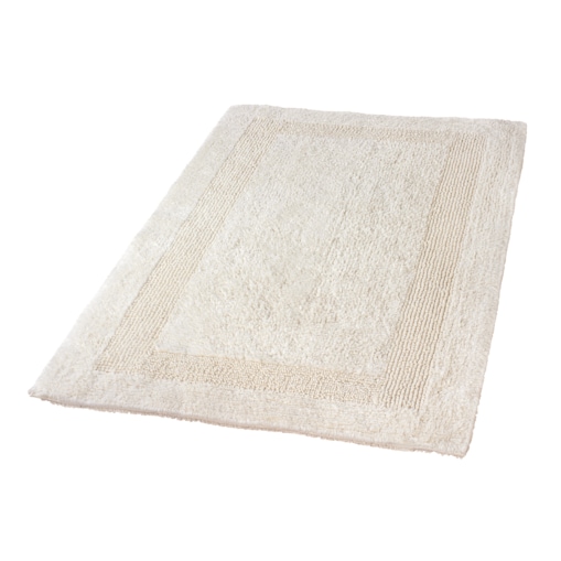 Kleine Wolke Arizona Dwustronny dywanik łazienkowy 70x120 cm bawełna  naturalny beż