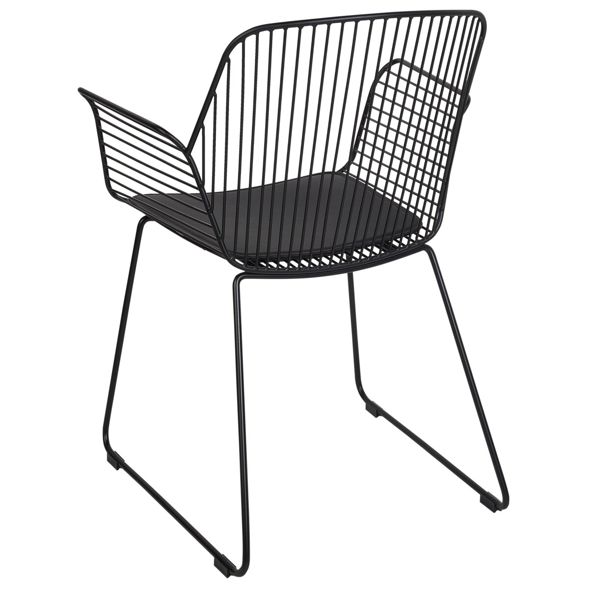 Zestaw 2 krzeseł do jadalni czarny APPLETON