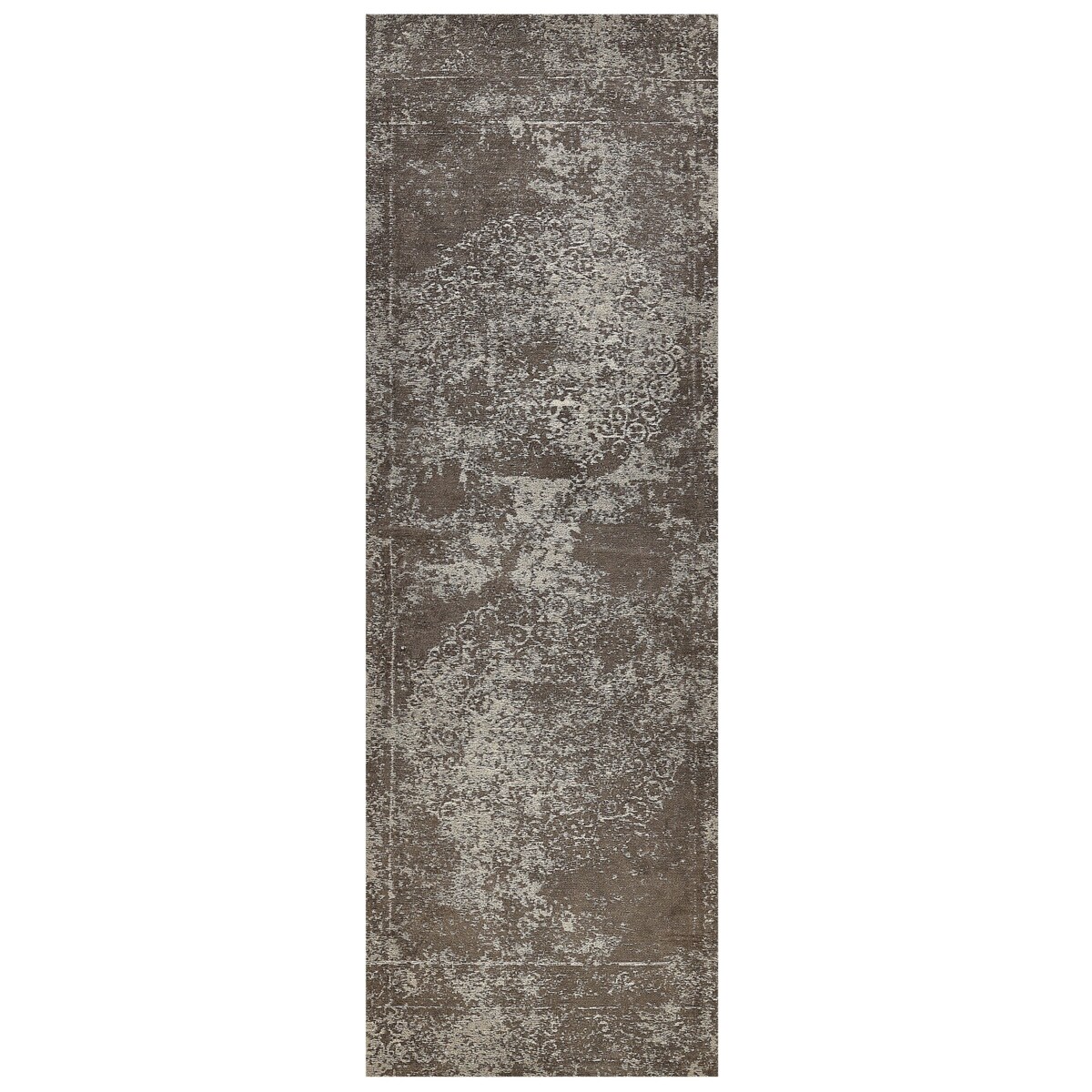 Dywan bawełniany 60 x 180 cm brązowoszary BEYKOZ