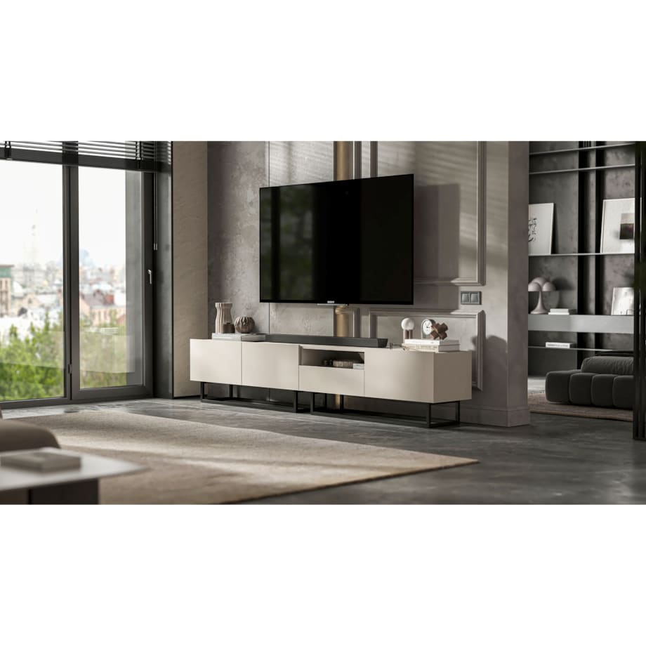 Szafka RTV Loft Kaszmir MAT Komoda RTV Loft Szuflada 240 cm