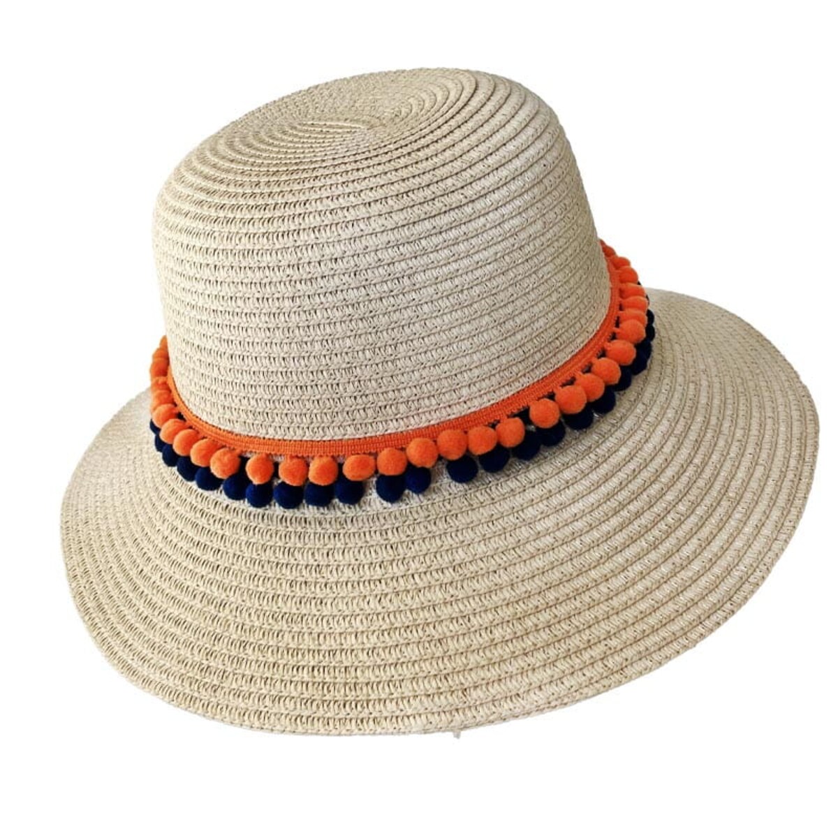 Słomkowy kapelusz dla dorosłych DIY - kolor beżowy